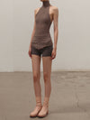 Marc Le Bihan 24913 stretch boxer collection 10 meters of silk shrunk handmade in France MLB-24913-marron glace